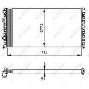 NRF Radiateur pas cher