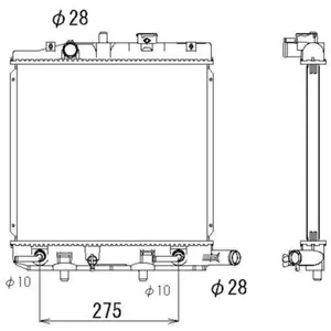 Radiateur 53323 NRF pas cher