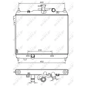 NRF Radiateur pas cher