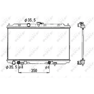 Radiateur 53389 NRF pas cher