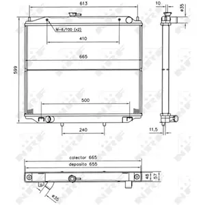 NRF Radiateur pas cher