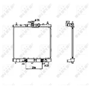 NRF 53477 Radiateur, refroidissement du moteur pas cher