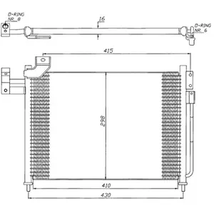 NRF Condensor airconditioning pas cher