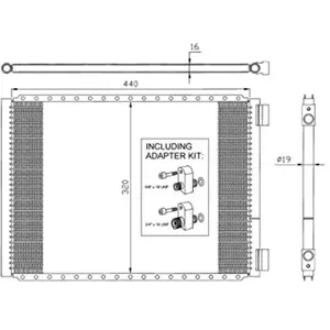 Condenseur nrf 35952 easy fit