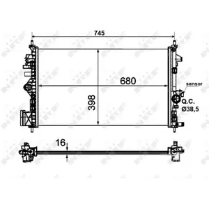 NRF Radiateur pas cher