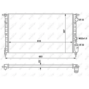 NRF Radiateur pas cher