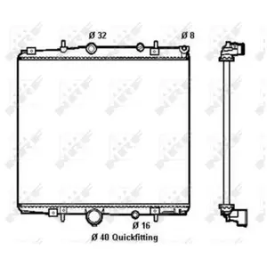 NRF Radiateur pas cher