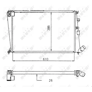Radiateur nrf 58914 pas cher