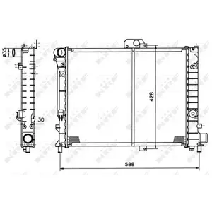 Radiateur 504140 NRF pas cher