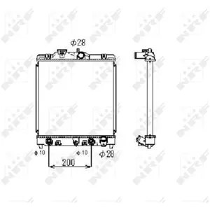 NRF 516356 Radiateur, refroidissement du moteur pas cher