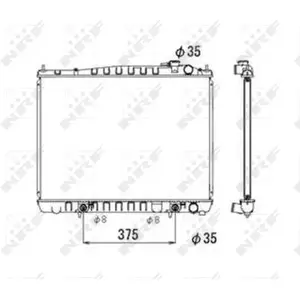 NRF Radiateur pas cher