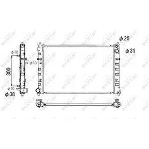 Koeler aandrijfaccu 53684 NRF pas cher