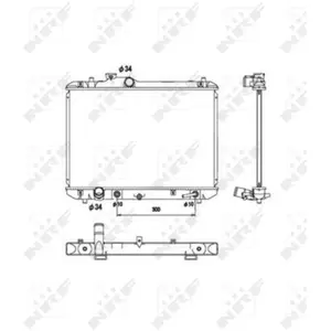 NRF B.V. Radiateur moteur pour SUZUKI: Swift (Ref: 53578) pas cher
