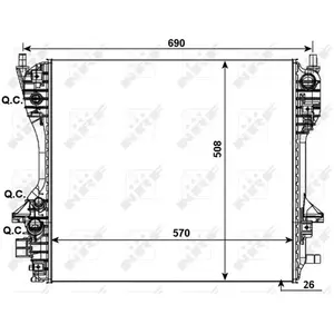 NRF Radiateur pas cher