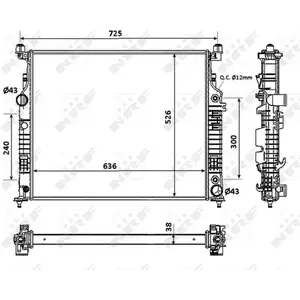 NRF Radiateur pas cher