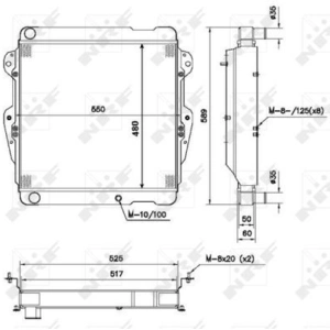 NRF B.V. Radiateur moteur pour TOYOTA: Land Cruiser (Ref: 52111) pas cher