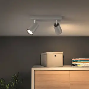 Non communiqué Philips Paisley - Opbouwspot - 2 Lichtpunten - aluminium pas cher