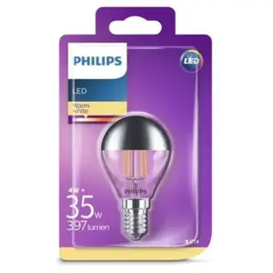 Philips Ampoule LED E14 4W/35W - 397lm - 2700K - Blanc chaud 0,000000 Rouge pas cher