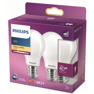 Comparateur de prix : Philips, Ampoule, Lampe (E27, 470 lm, 2 x)