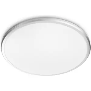 Signify Philips Plafonnier Spray 17W, 2700K, IP44, 34,7cm, Silver pas cher