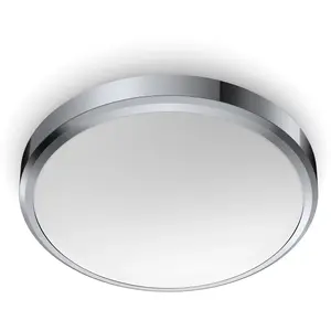 Philips Doris badkamerplafonnière - chroom - groot - 17 W