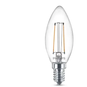 Comparateur de prix : Philips LED Classic Kaarslamp 25W B35 E14 Warm Wit