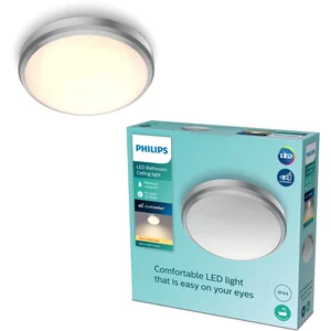 Philips Doris badkamerplafonnière - nikkel - klein - 6 W pas cher
