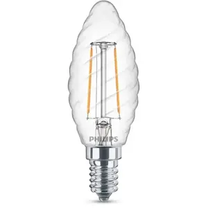 PHILIPS LED Classic 25W Flamme Torsadée E14 Blanc Chaud Non Dimmable