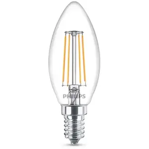 Comparateur de prix : Philips LED Kaars Transparant 40W E14 Warm Wit Licht