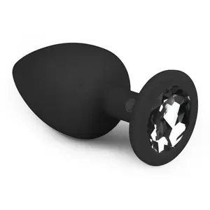 Anal Collection Diamond Plug Groot - Zwart pas cher