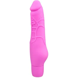 Roze Realistische siliconen vibrator pas cher