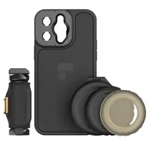 Comparateur de prix : PolarPro - LiteChaser iPhone 14 Pro Max - Kit de coque - Comprend une coque pour iPhone 14 Pro Max - Poignée LiteChaser pour iPhone 14 - Filtre VND 3-5