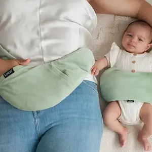 KipKep Mama & Mini Bundle   Lexie & Woller Warmtekussens - Set voor Moeder en Baby   Pale Green, groen
