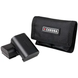 Caruba Porte-batterie 2 stuks Zwart, Pile : accessoires, Noir pas cher
