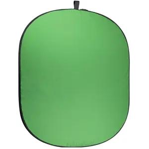 Caruba fond pliable 150x200m coton vert/bleu (150 cm, 200 cm), Fond de studio, Vert pas cher