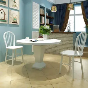 Comparateur de prix : vidaXL Chaises à manger lot de 2 blanc bois d'hévéa solide