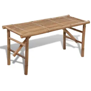 Comparateur de prix : vidaXL Banc de jardin pliable 118 cm Bambou