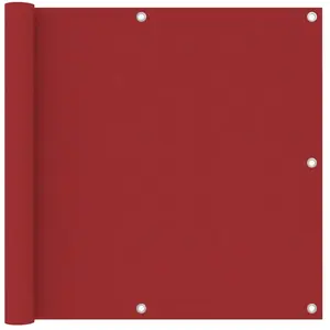 vidaXL Écran de balcon en tissu Oxford 90x400 cm Ocre marron pas cher