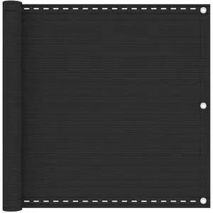 vidaXL Écran de balcon en PEHD 90x400 cm Anthracite pas cher