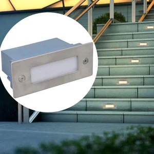 Comparateur de prix : vidaXL Vidaxl Lampe D'escalier Encastrée À 2 Led 44x111x56 Mm