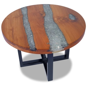 Comparateur de prix : vidaXL Table basse Teck Résine 60 cm