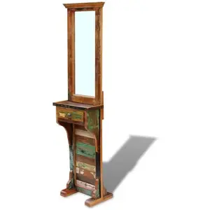 Comparateur de prix : vidaXL Miroir de couloir bois de récupération massif 47x23x180 cm