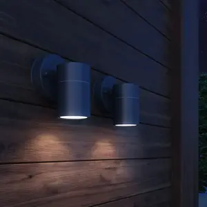 Comparateur de prix : vidaXL Applique murale d'extérieur 2 pcs Acier