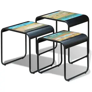 Comparateur de prix : vidaXL Tables gigognes 3 pcs Bois de récupération massif