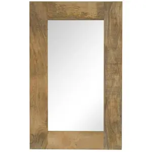 Comparateur de prix : vidaXL Miroir Bois de manguier massif 50 x 80 cm