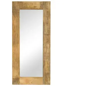 Comparateur de prix : vidaXL Miroir Bois massif de manguier 50 x 110 cm