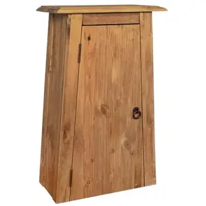 Comparateur de prix : vidaXL Armoire latérale de salle de bain Pin massif 42x23x70 cm