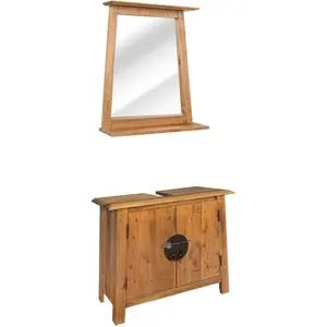Comparateur de prix : vidaXL Mobilier de salle de bain Bois de pin massif