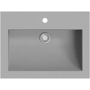 Comparateur de prix : vidaXL Lavabo en granit 600 x 450 x 120 mm Gris