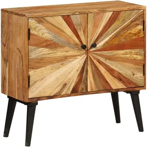 vidaXL Buffet Bois de manguier massif 85 x 30 x 75 cm pas cher